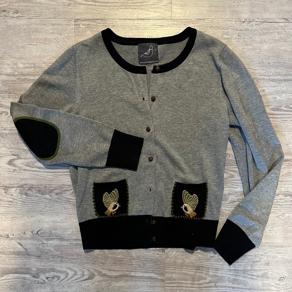 knitted dove, Cardigan